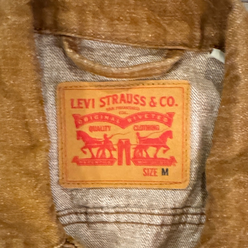 Levi's Tan Denim Jacket for Men - Picture 2 of 4